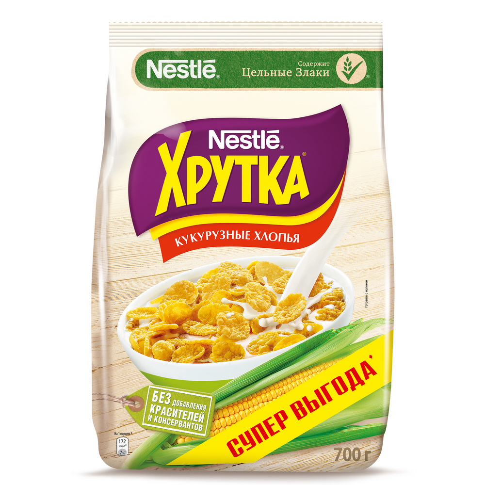 Хлопья Nestle Хрутка Кукурузные хрустящие 700г