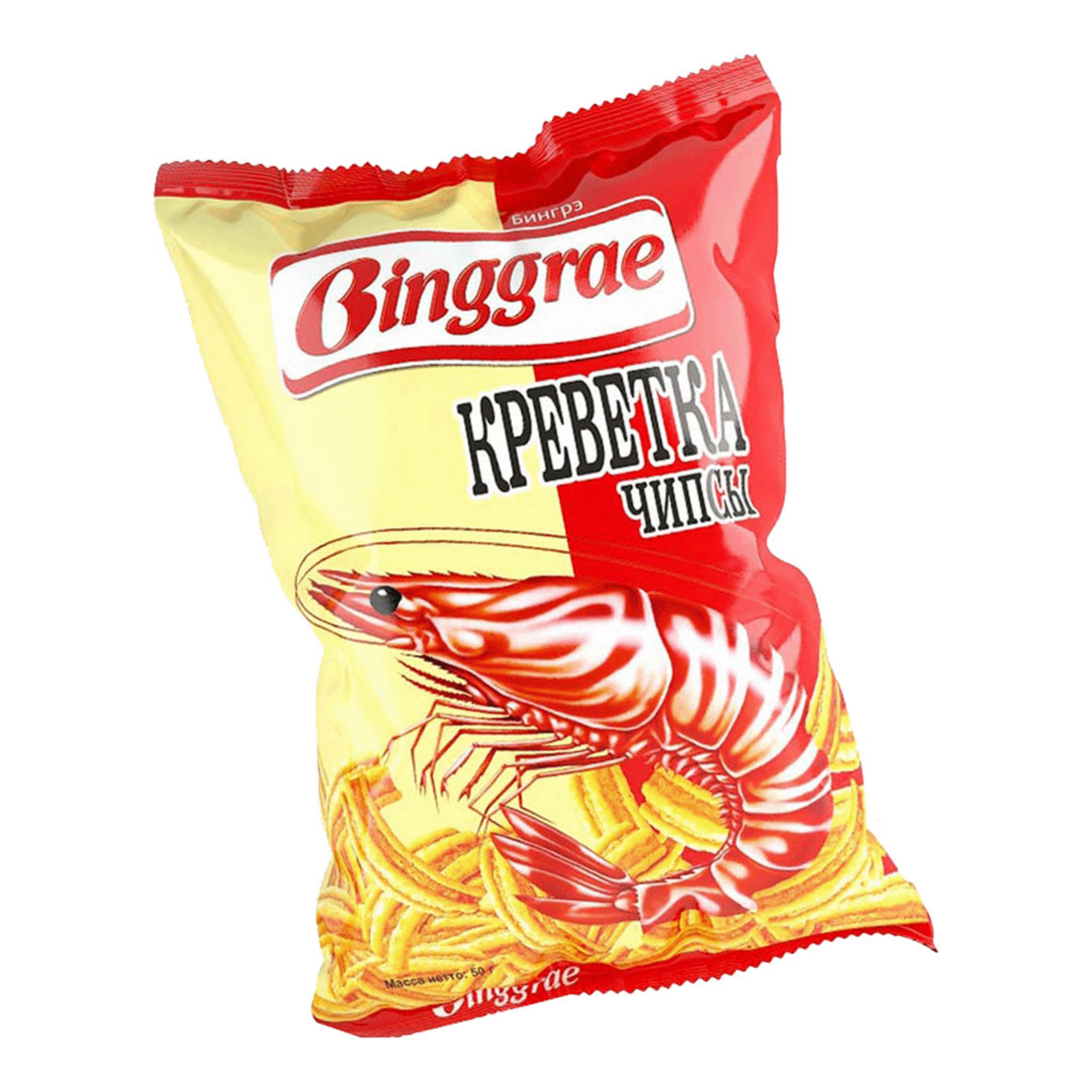 Чипсы Binggrae креветка, 50г