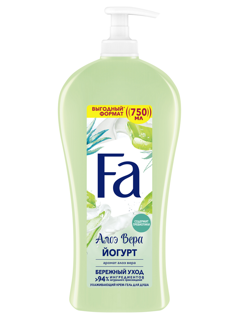 Крем-гель Fa для душа Йогурт Алоэ Вера, 750мл