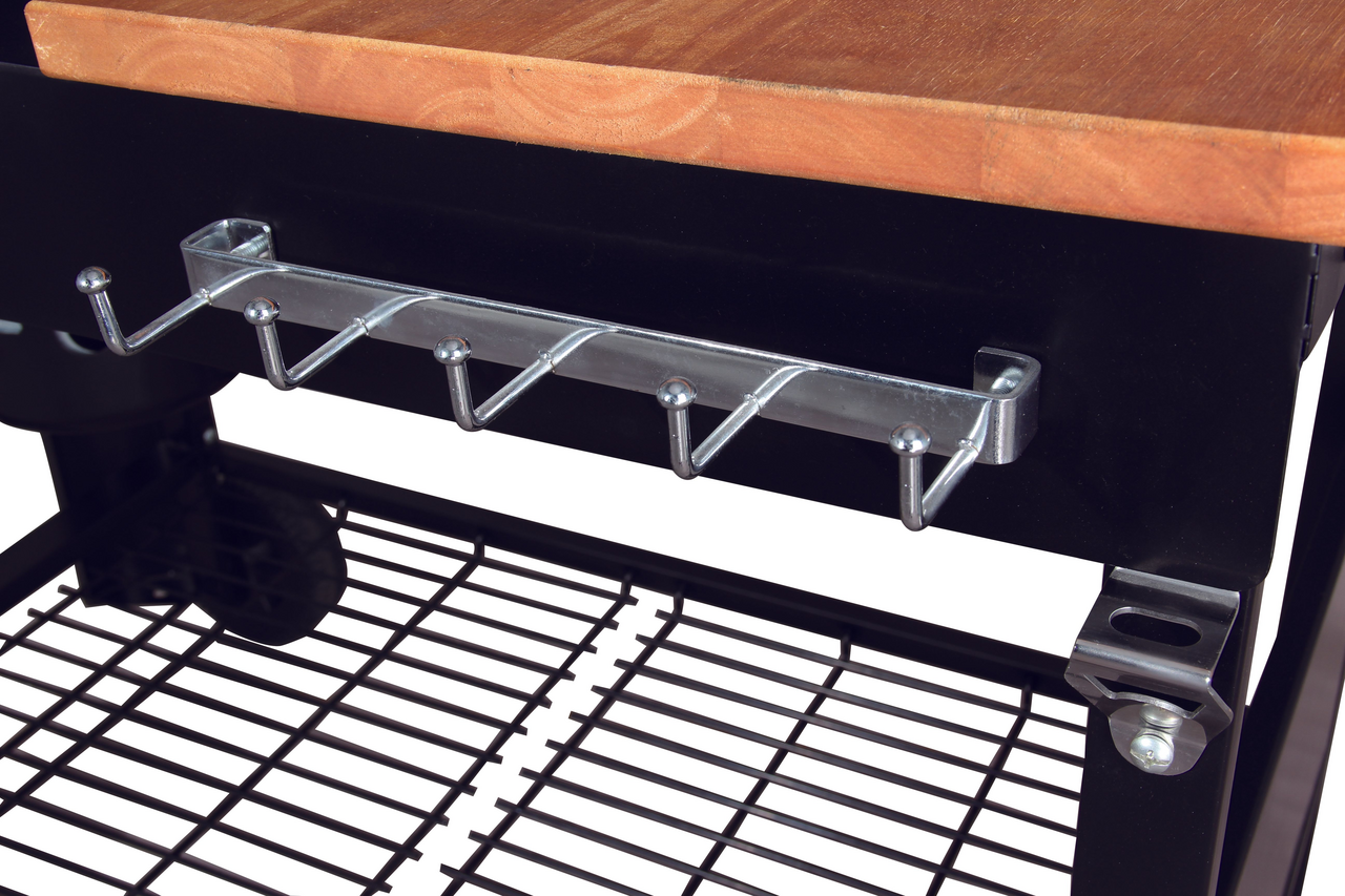 Гриль-тележка Tarrington House угольный со столом 104 x 61 x 133 см