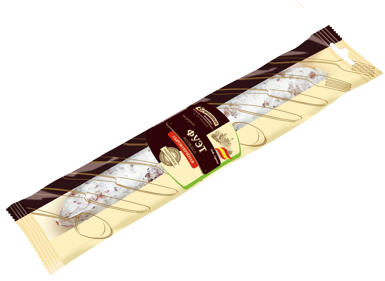 Колбаса фуэт Егорьевская КГФ сыровяленая полусухая, 100г