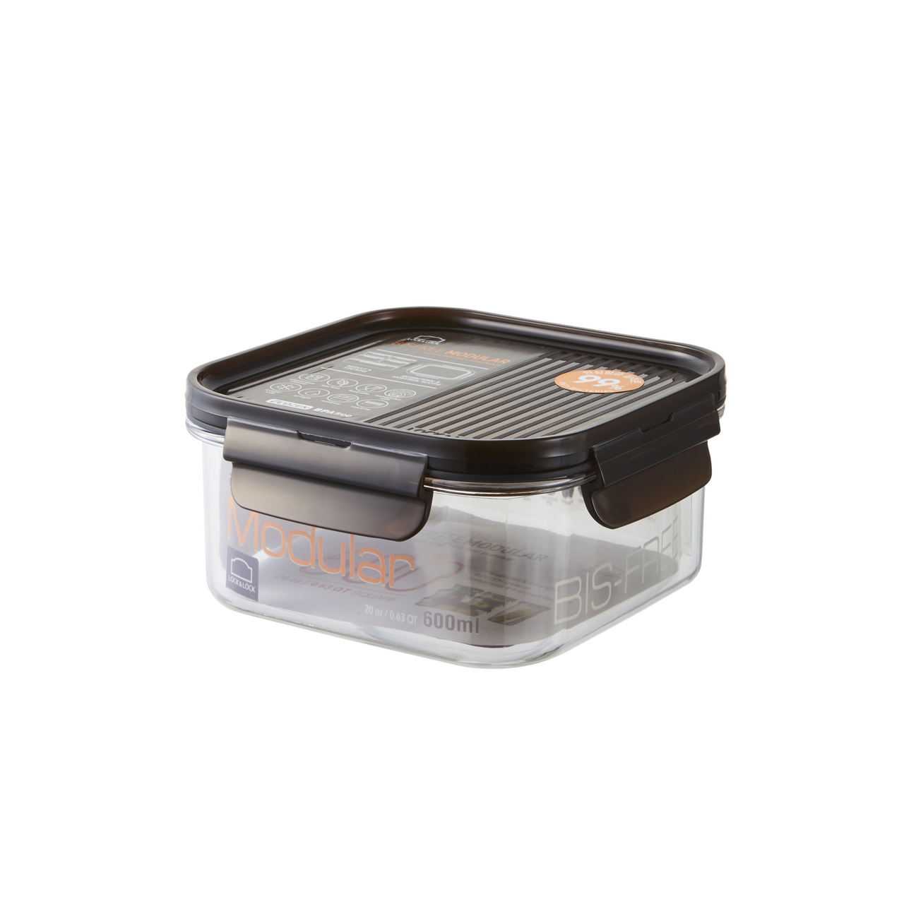 Контейнер Lock & Lock Modular квадратный, 600мл