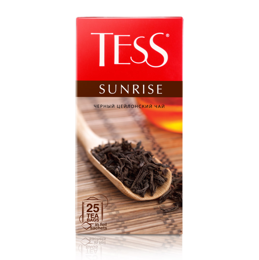 Чай черный Tess Sunrise в пакетиках (1.8г x 25шт), 45г