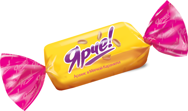 Конфеты Kdv Ярче арахис в карамели, 500г