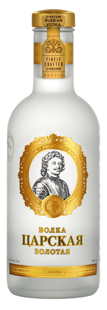 Водка Царская Золотая, 0.5л