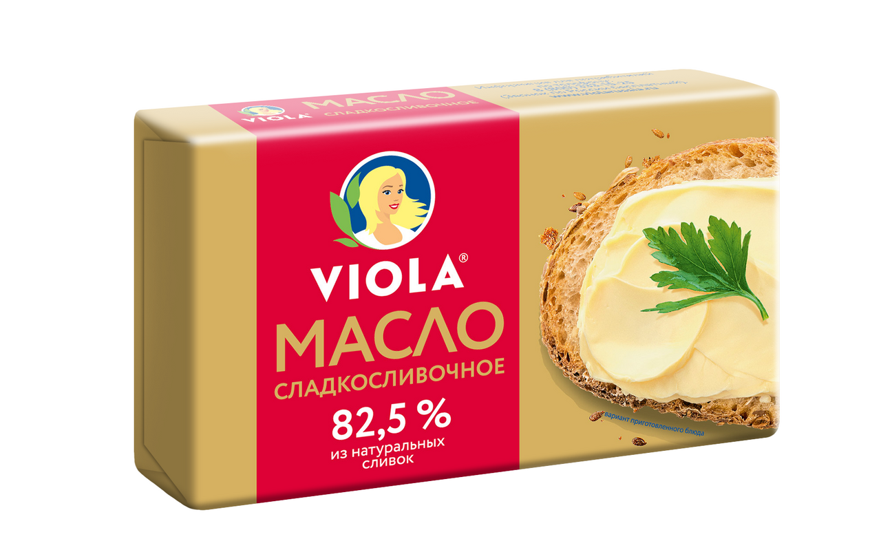 Масло Viola сладко-сливочное 82.5%, 150г Масло Viola сладко-сливочное 82.5%, 150г