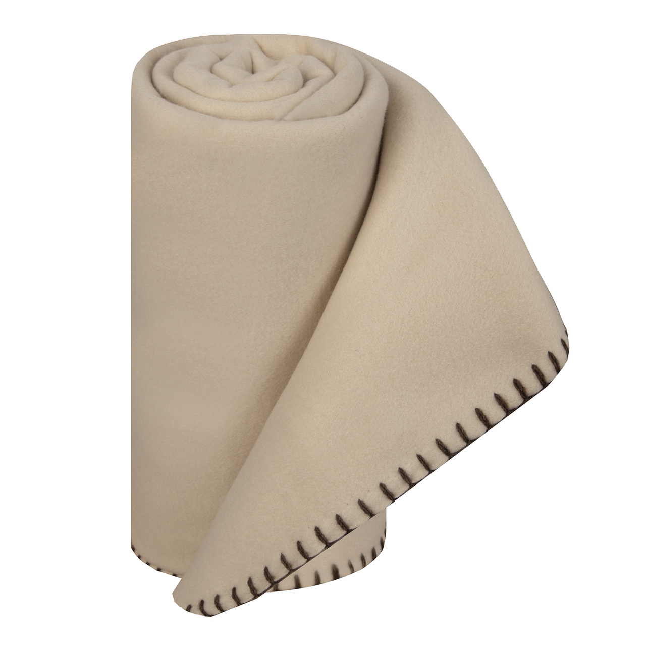 Tarrington House Плед флисовый бежевый, 130 х 170см