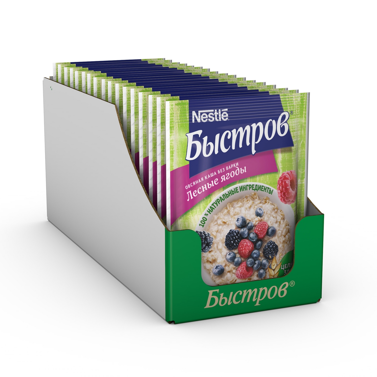 Каша овсяная Быстров лесные ягоды, 40г
