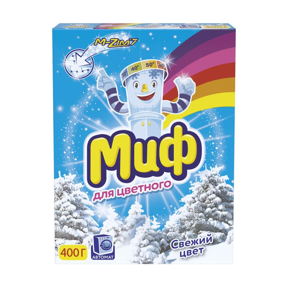 Стиральный порошок Миф Свежий цвет автомат для цветного белья 400 г