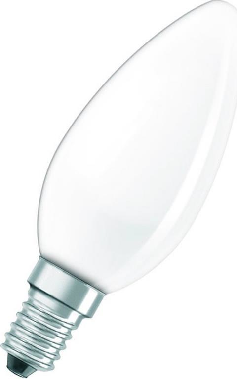 Лампа накаливания Osram Classic B FR 40W цоколь E14 свеча матовая теплый свет