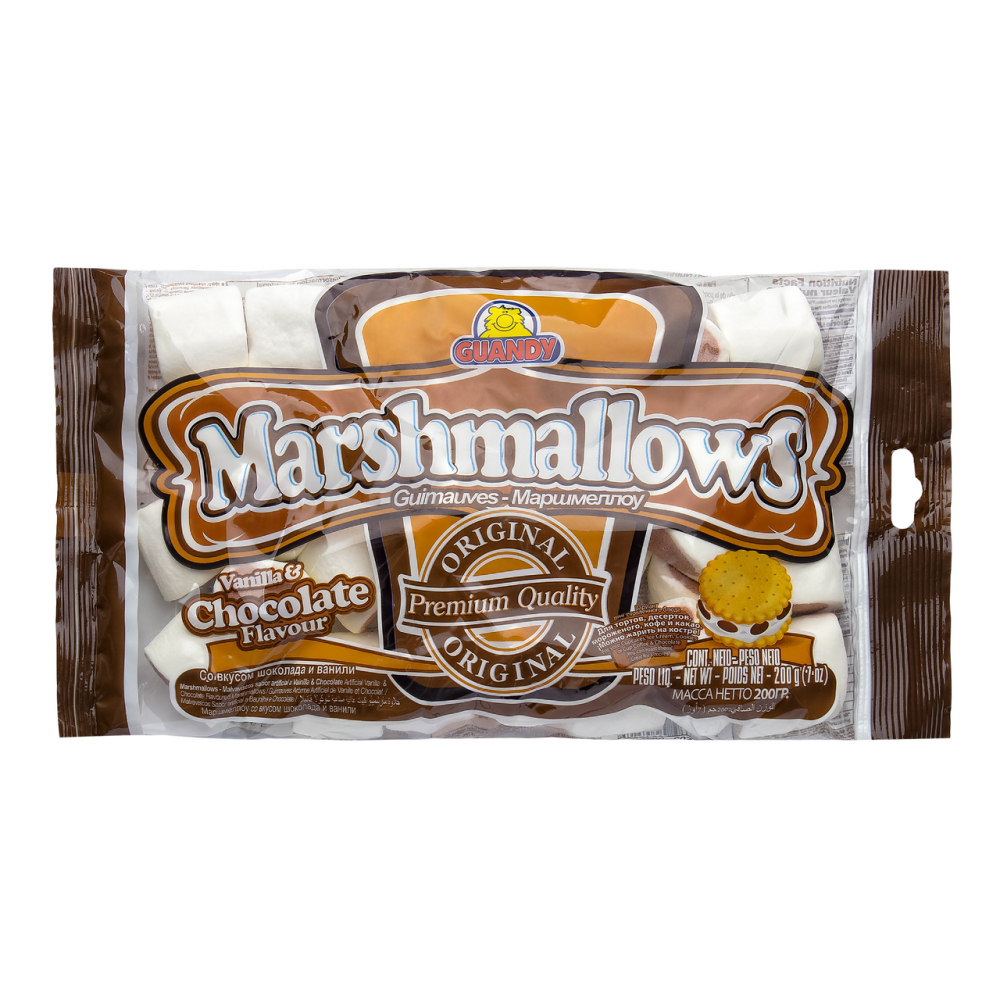Маршмеллоу Guandy Candy шоколадно-ванильный, 200г