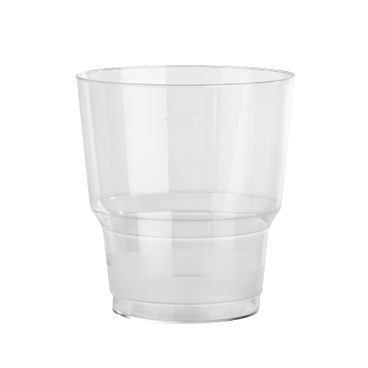 Одноразовый стакан Кристалл прозрачный 200 мл