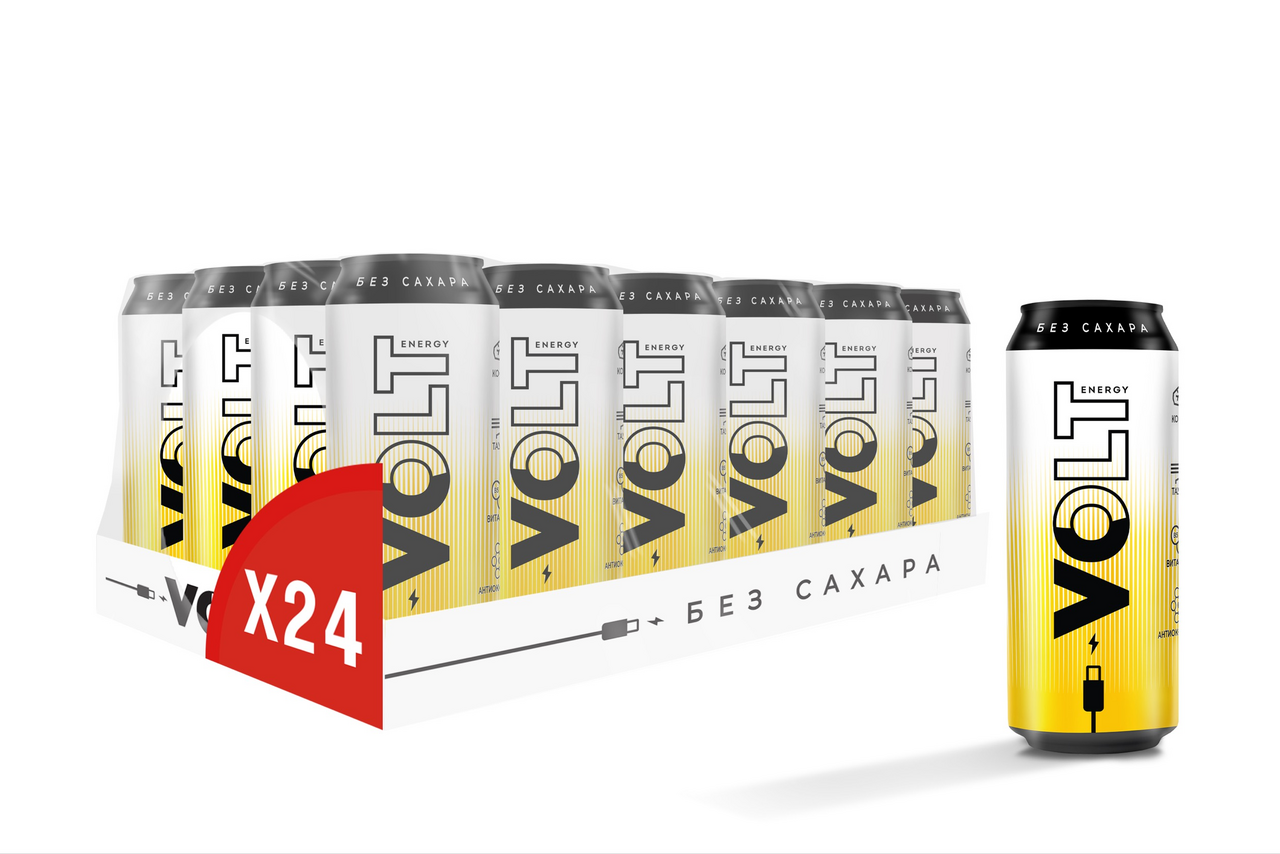 Энергетическая напиток Volt Energy без сахара, 450мл