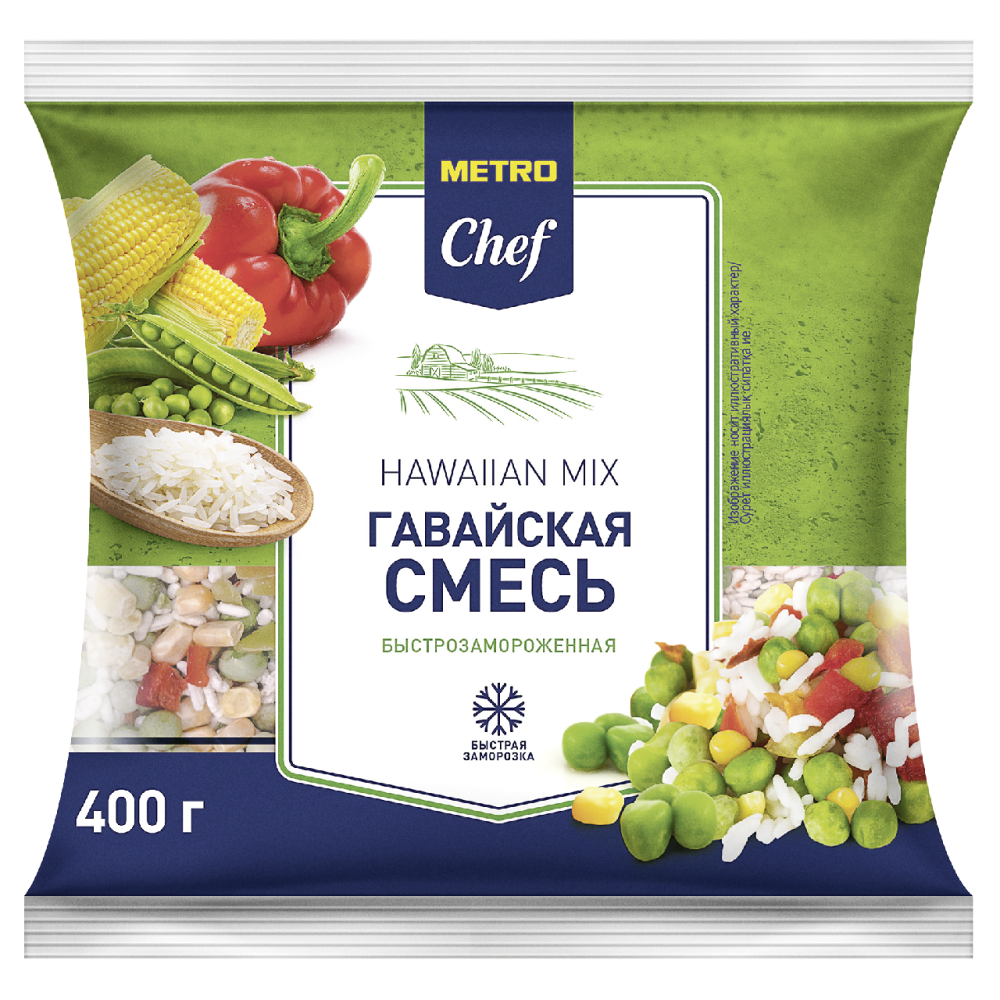Смесь Metro Chef овощная гавайская замороженная 400 г