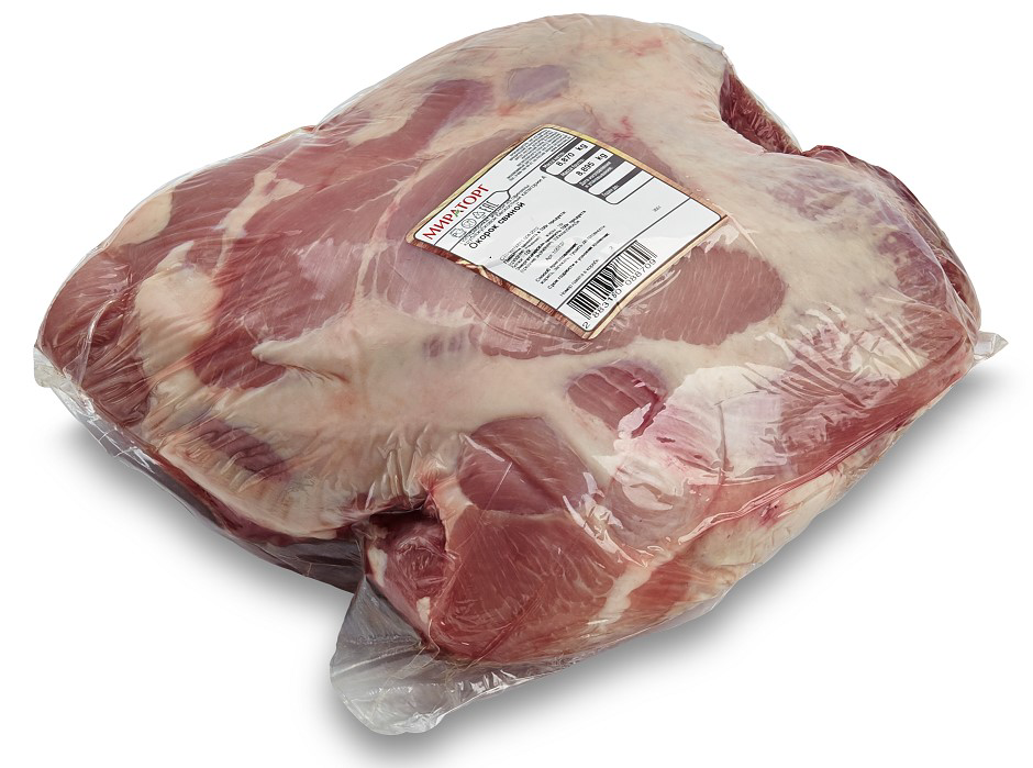 Окорок свиной без кожи охлажденный вакуумная упаковка МИРАТОРГ ~ 9кг