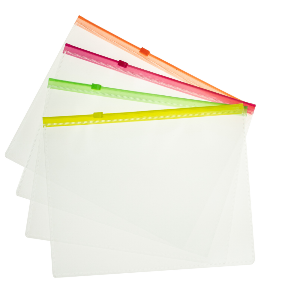 SIGMA Папка на Zip молнии Neon А5, 12шт