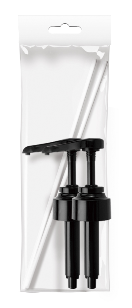 Помпа-дозатор Fackelmann черная на 10мл, 2шт