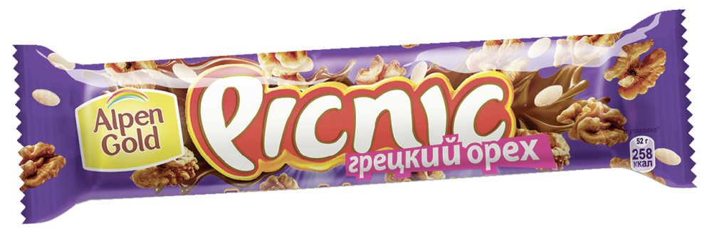 Батончик Alpen Gold Picnic Грецкий орех 52г