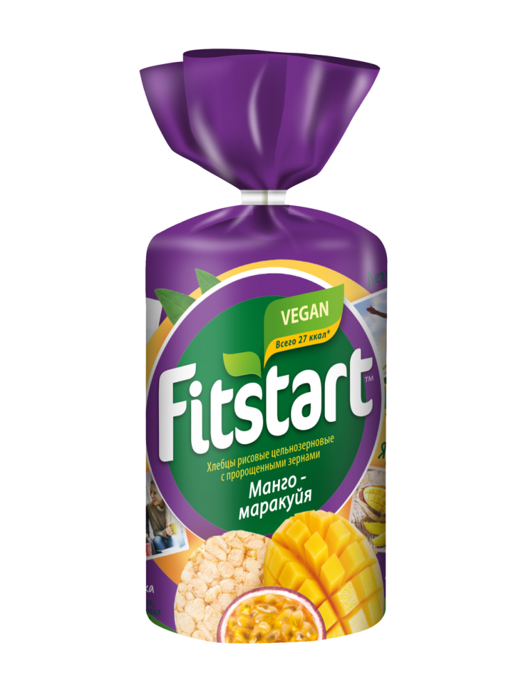 Хлебцы Мистраль Fitstart рисовые манго-маракуйя, 100г