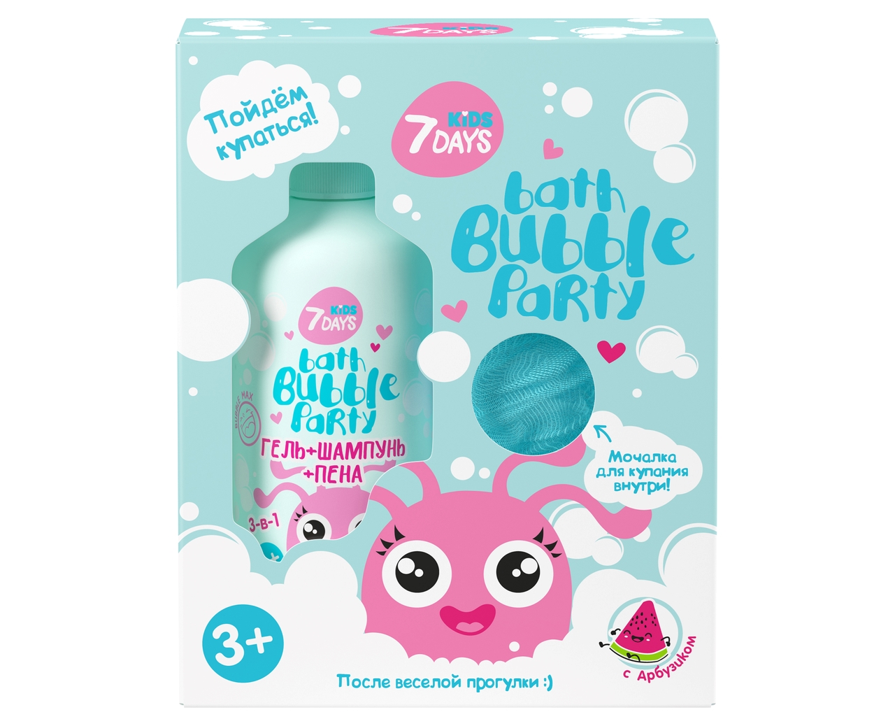 400МЛ ПН 7DAYS KIDS BATH BUBBL