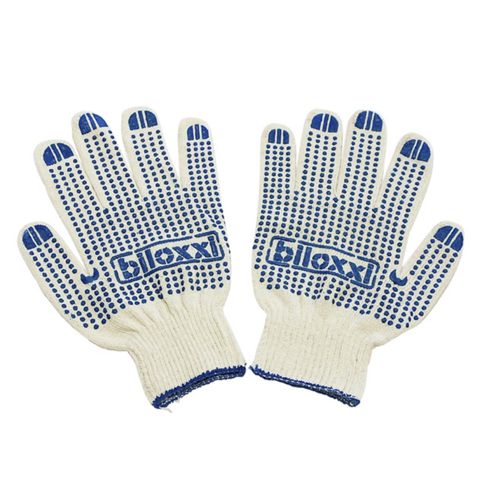Перчатки Biloxxi хлопчатобумажные с ПВХ покрытием, 6 пар