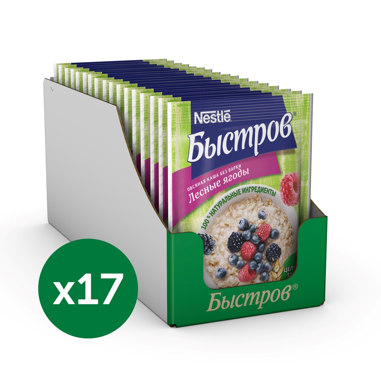 Каша овсяная Быстров лесные ягоды, 40г