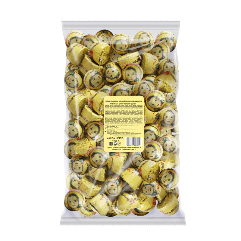 Конфеты Красный Октябрь Аленка крем брюле купол, 1кг