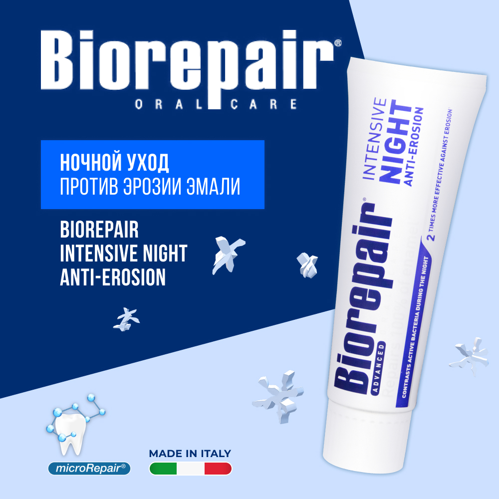 Зубная паста Biorepair Ночное восстановление, 75мл