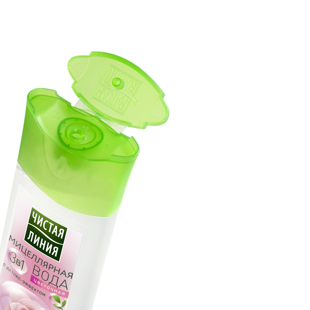 Мицеллярная вода для снятия макияжа Чистая Линия Цветочная 3 в 1 100 мл