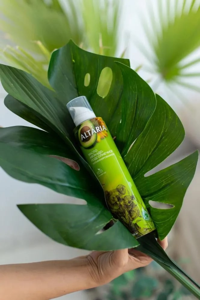 Масло Altaria авокадо-подсолнечное нерафинированное, 250мл