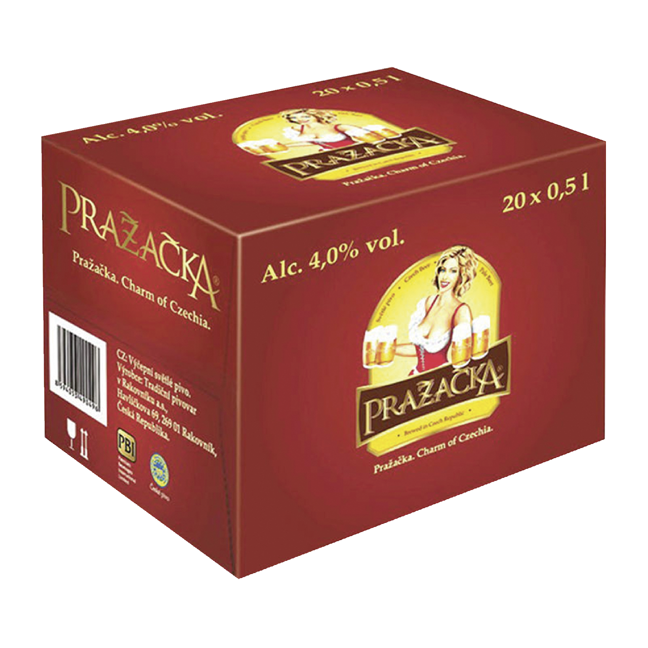 Пиво Prazacka светлое, 0.5л