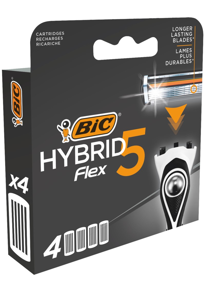 Сменные кассеты Bic Flex 5 Hybrid, 4шт