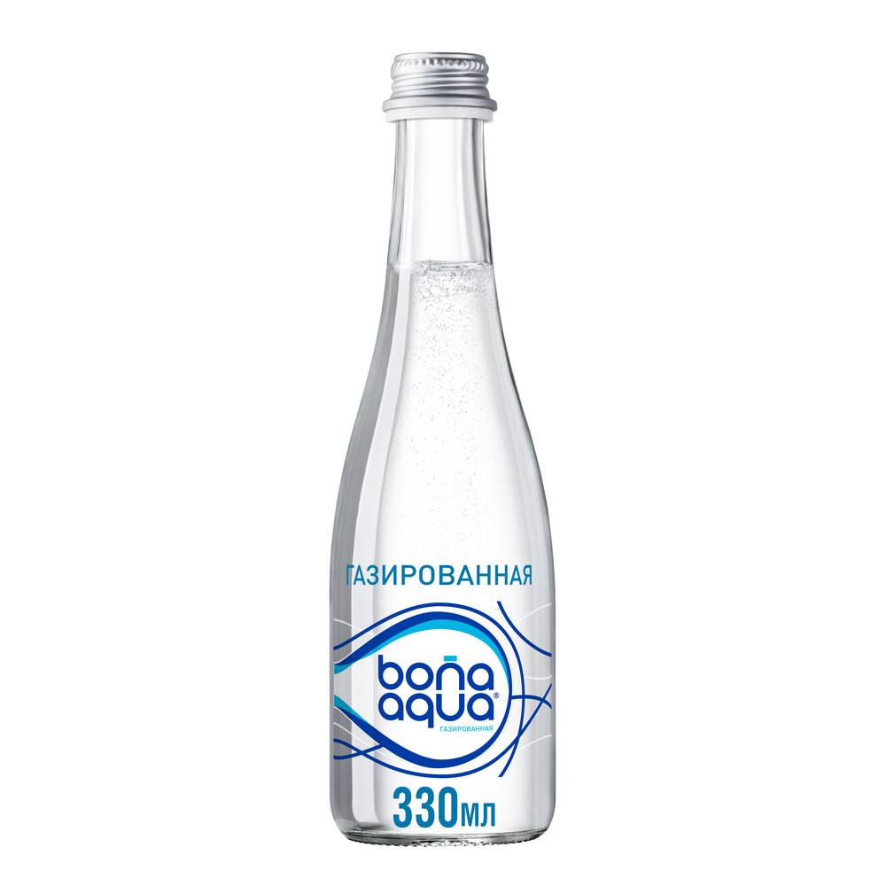 Вода BonaAqua газированная, 330мл