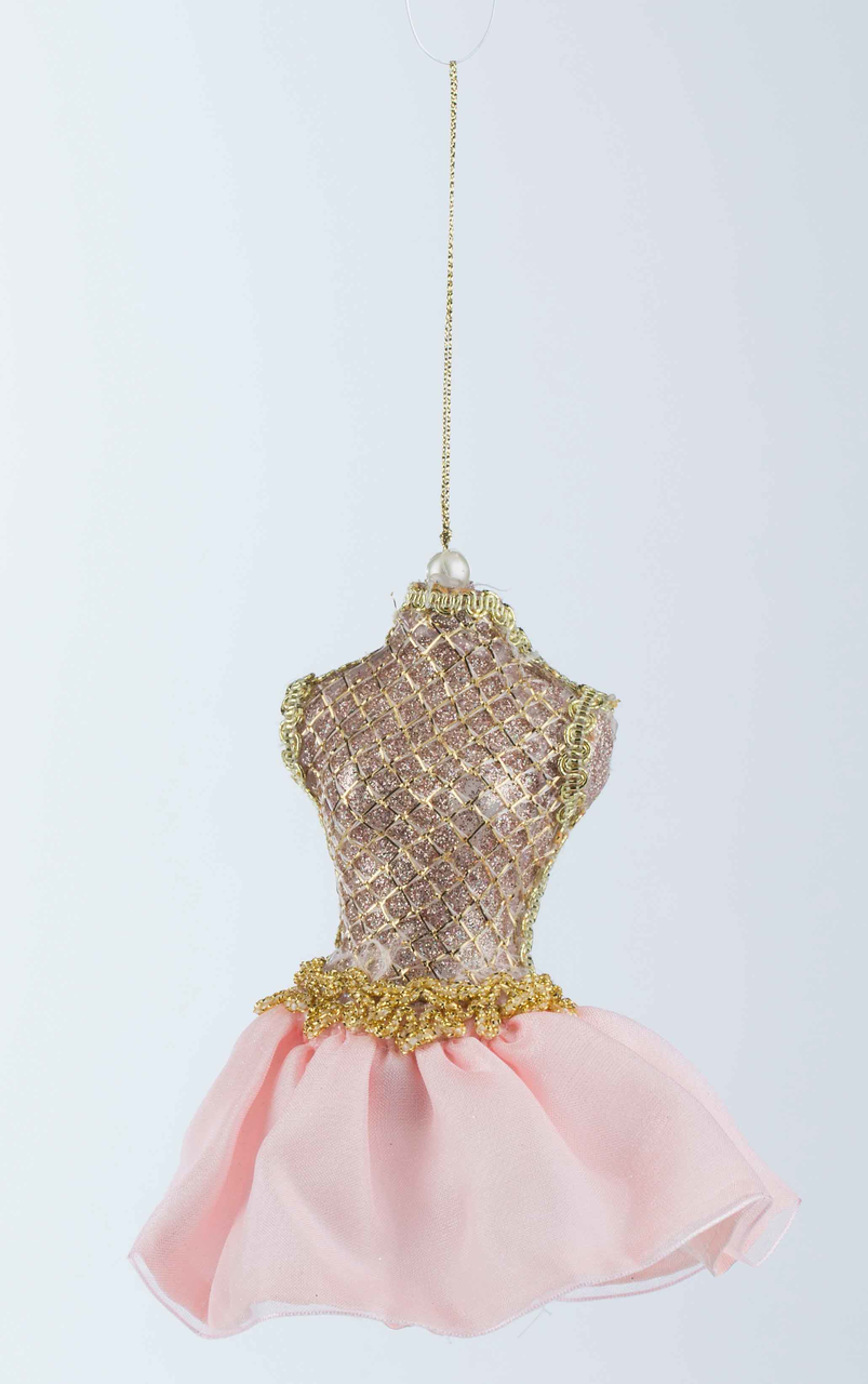 Елочное украшение Платьице, 14 см, в ассортименте