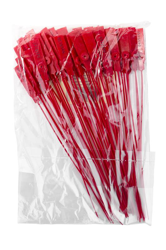 Пломба пластиковая номерная 235 мм 50 шт