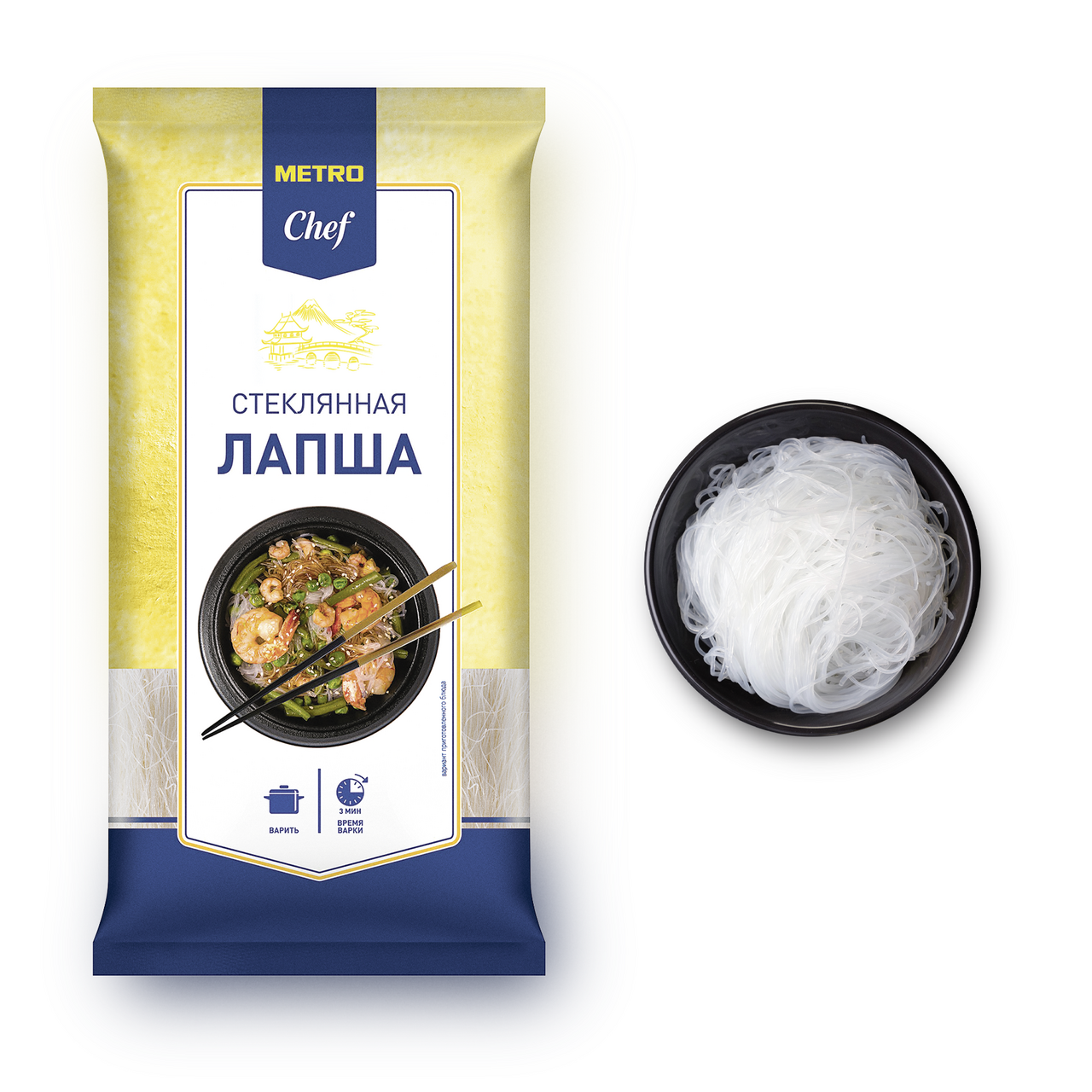 Лапша Metro Chef стеклянная 600 г