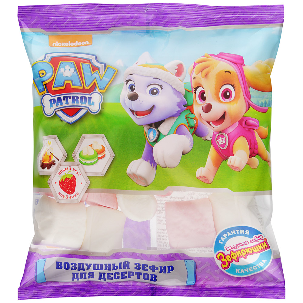 зефир воздушный для десертов 80г paw patrol.
