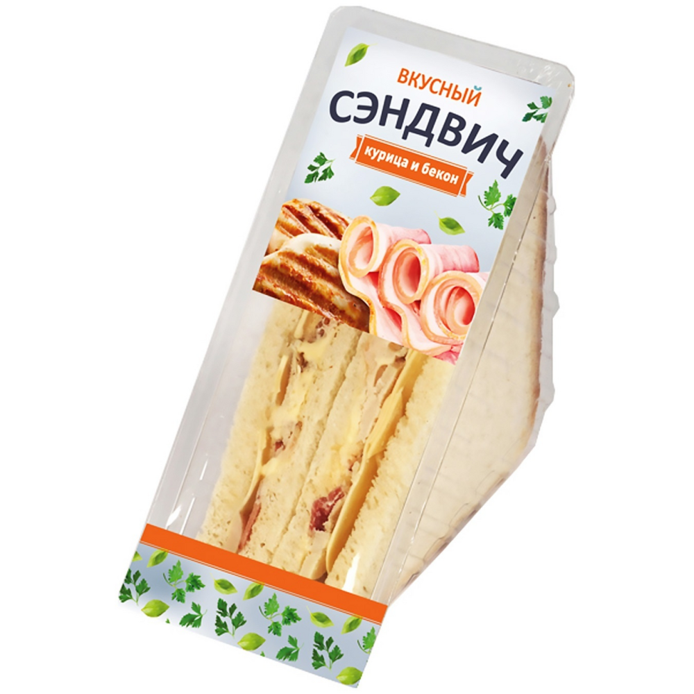 Сэндвич Русский Мороз курица и бекон замороженный 150г