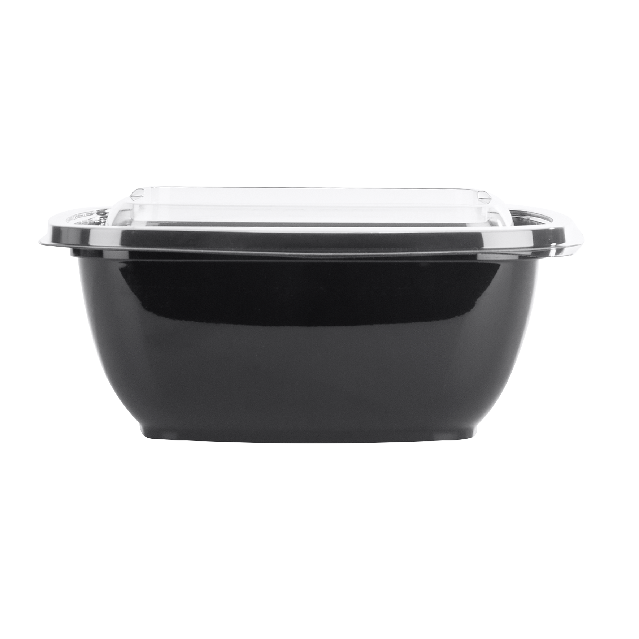 Контейнер + крышка D144 мм черный пластик 750 мл 50 шт