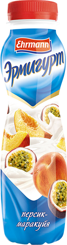 Йогурт Эрмигурт питьевой с персиком и маракуйей 1.2% 290 г