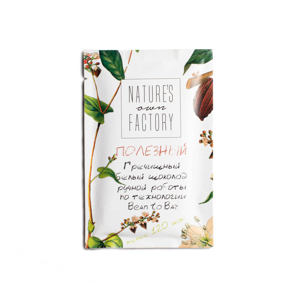 Шоколад Nature's Own Factory гречишный белый, 24г