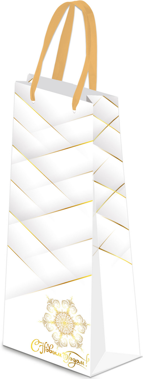 Сумка Academy Style под бутылку тиснение, 12см x 36см