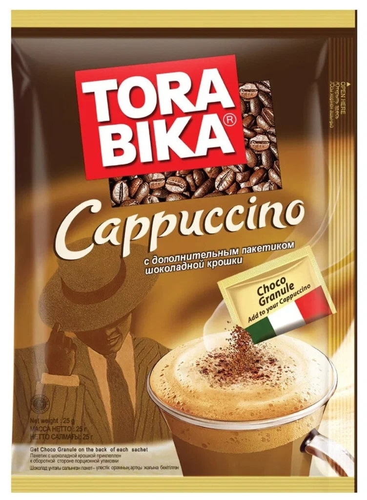 Кофе Torabika капучино растворимый (25.5г x 20шт), 510г
