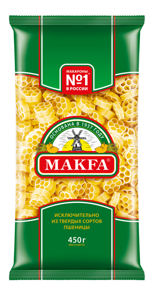 Макароны Makfa цветочки группа А высший сорт, 450г
