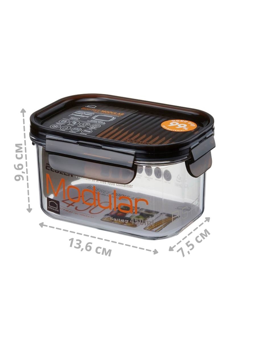 Контейнер для еды Lock & Lock Modular LBF402, 450мл