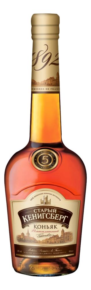 Коньяк Старый Кенигсберг 5 лет, 0.5л