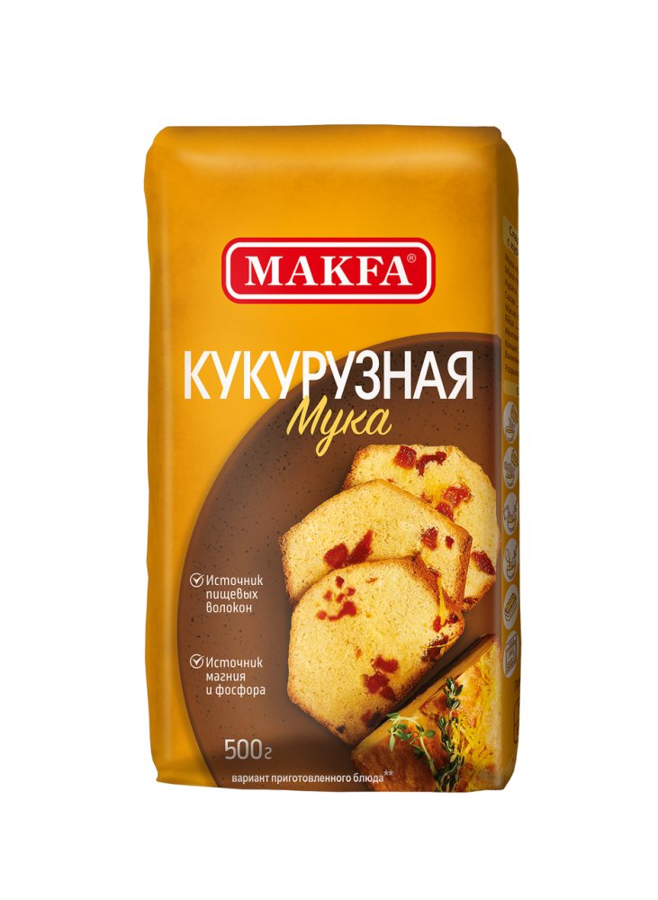 Мука Makfa кукурузная, 500г