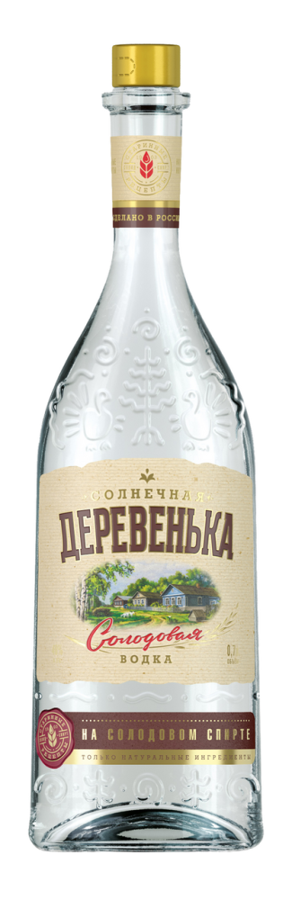 Водка Деревенька солнечная, 0.7л
