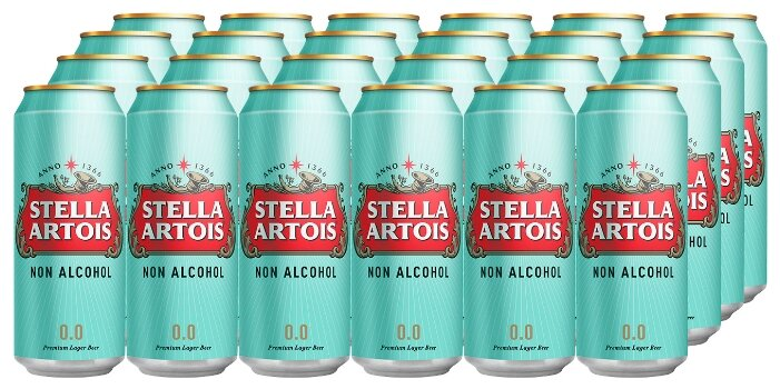 Пиво безалкогольное Stella Artois светлое 0,45 л