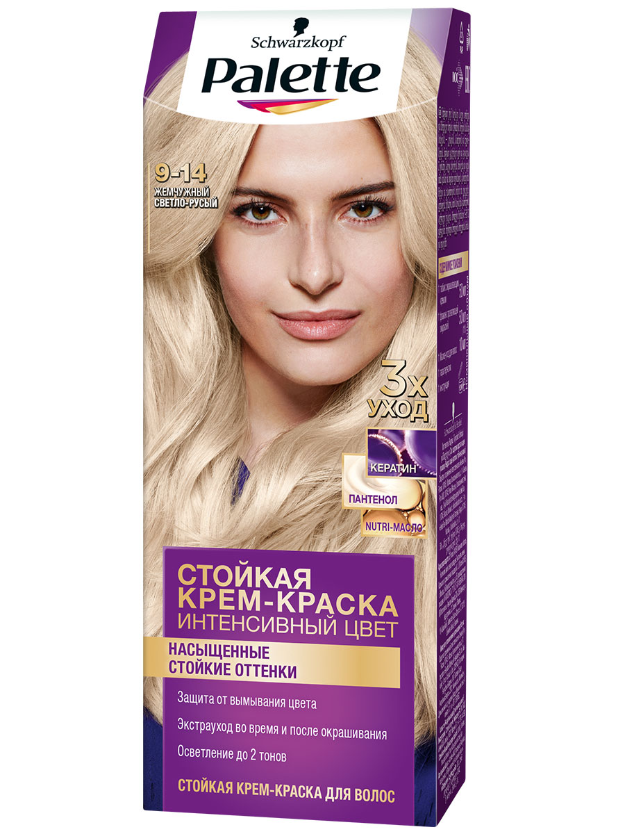 Краска для волос Palette Icc 9.14 жемчужный светло-русый, 110мл